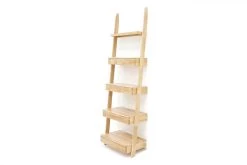 Oak Leaning Ladder Drawers -Cozy Home Shop 01oak rounded ladder drawers120918