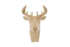 Wooden Finish Deer Head