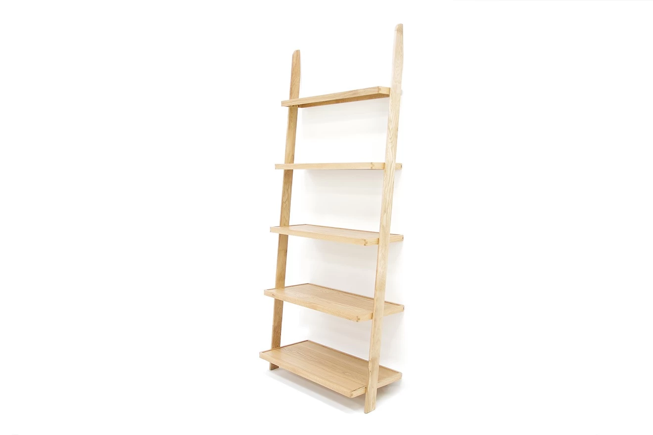 Oak Wide LeaningLadder Shelves 4 Oak Wide LeaningLadder Shelves - Image 4