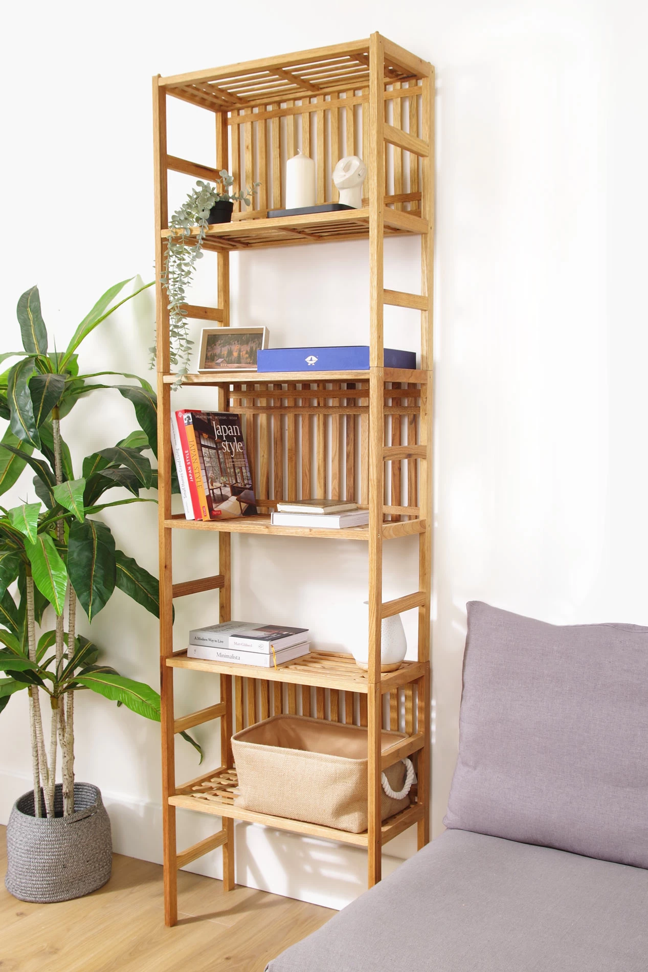 Walnut Akira Stacking Shelves 4 Walnut Akira Stacking Shelves - Image 4