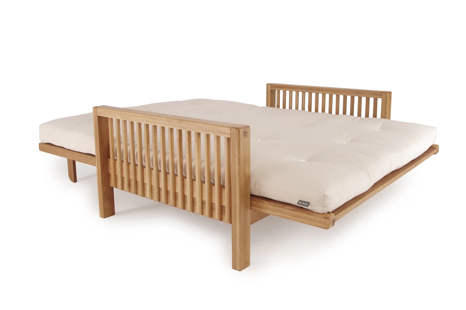 Rondo - 2 Seater Solid Oak Sofa Bed 4 Rondo - 2 Seater Solid Oak Sofa Bed - Image 4