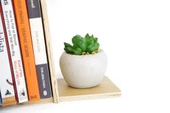 Slot Bookends (oak) -Cozy Home Shop 3 Slot Bookend Oak 18 12 18