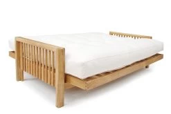 Rondo - 3 Seater Sofa Bed Solid Oak -Cozy Home Shop 5 Oak Rondo Bifold Arms 14 09 18