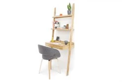 Oak LeaningLadder Desk -Cozy Home Shop 5oak rounded ladder desk120918