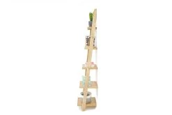 Narrow Oak Leaning Ladder Shelves -Cozy Home Shop 5oak rounded narrow ladder shelf120918