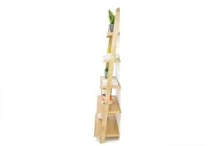 Oak Wide LeaningLadder Shelves 17 Oak Wide LeaningLadder Shelves -Cozy Home Shop 5oak rounded wide ladder shelf120918