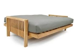 Rondo - 3 Seater Sofa Bed Solid Oak -Cozy Home Shop 7 Oak Rondo Bifold Arms 14 09 18