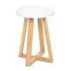 Bamboo Stool (White)