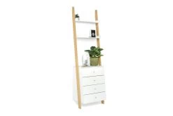 Bamboo & MDF Leaning Ladder Chest Of Drawers
