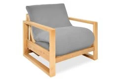 Cuba - Single Seater Birch Sofa Bed