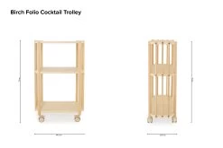 Birch Folio Cocktail Trolley -Cozy Home Shop Birch Folio Cocktail Trolley black screws