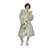 Deep Fleece Bathrobe With Hood (Desert Sage)