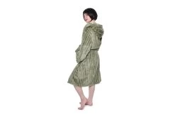 Chunky Cord Bathrobe With Hood (Olive Green) -Cozy Home Shop DR2 1262