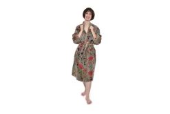 Paradise Velvet Robe (Olive Green) -Cozy Home Shop DR2 2026 0v8d tw