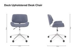 Dock Upholstered Desk Chair -Cozy Home Shop Dock Upholstered Desk Chair 93pw 3b