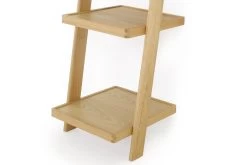 Oak Leaning Laya Narrow Bedside Table -Cozy Home Shop FC Laya Leaning Bedside Table 3 detail iasd li