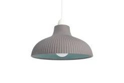 Metro Porcelain Lamp Shade - Dark Grey