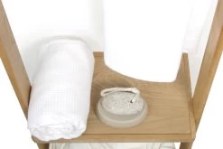 Oak Leaning Laundry Station -Cozy Home Shop FC Oak Leaning Laundry Station 17 detail 2