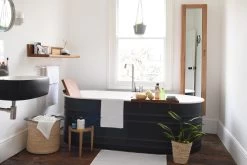 Oak Tall Mirror Cabinet 18 Oak Tall Mirror Cabinet -Cozy Home Shop FC Oak Tall Mirror Cabinet Lifestyle 3 detail