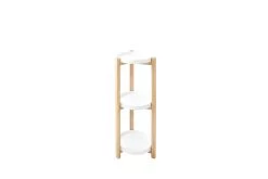 Bathroom 3 Tier Round Shelf Unit