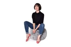Alpine Fur Inflatable Footstool -Cozy Home Shop FC Alpine Fur Inflatable Footstool 1