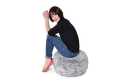 Alpine Fur Inflatable Footstool -Cozy Home Shop FC Alpine Fur Inflatable Footstool 2