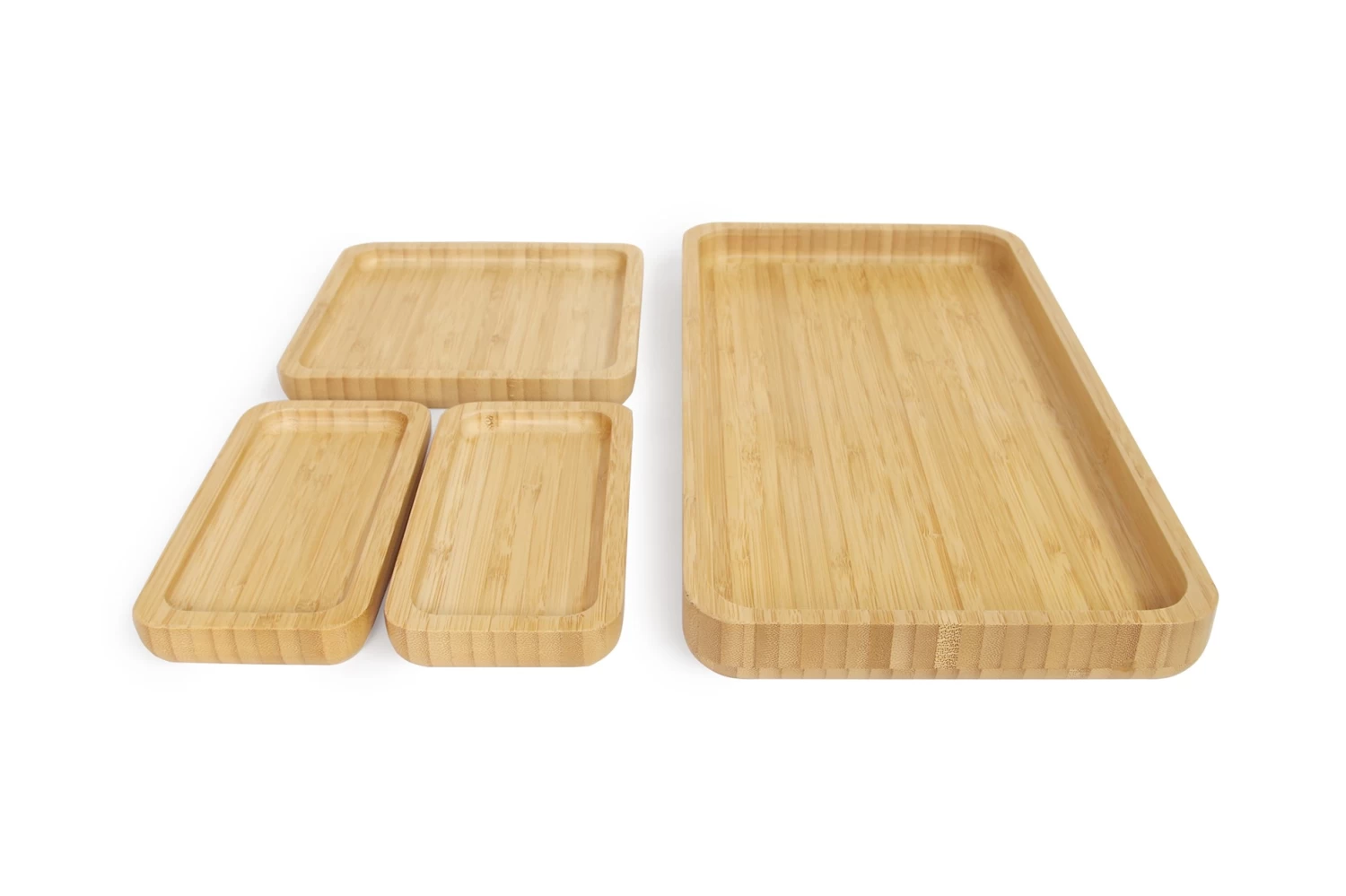 Bamboo Collect Trays (Set Of 4) 5 Bamboo Collect Trays (Set Of 4) - Image 5