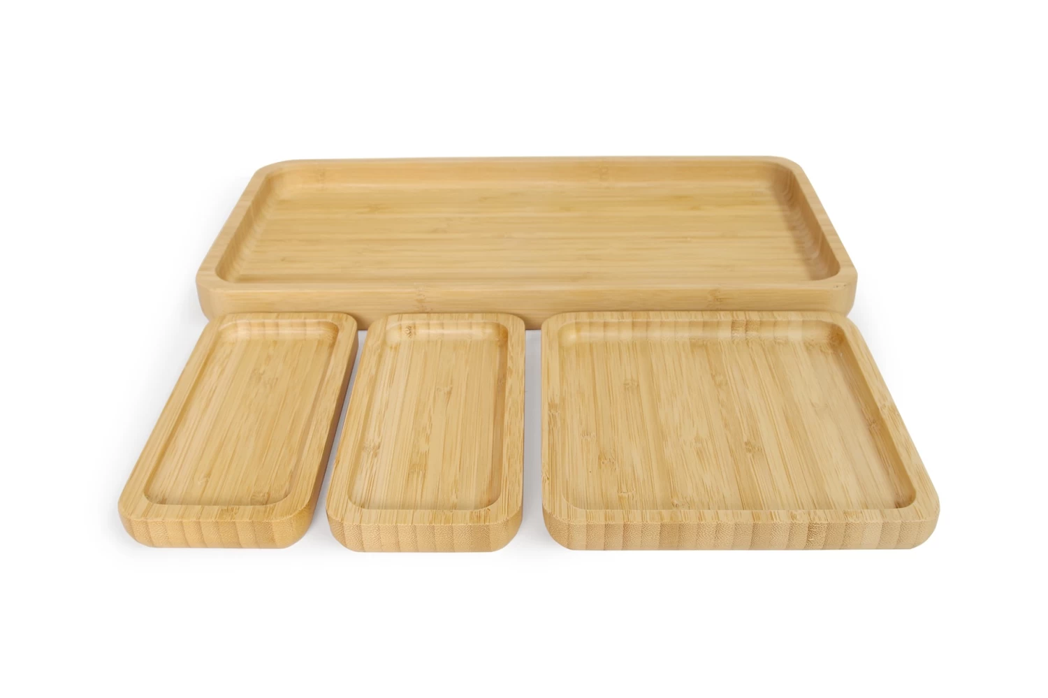 Bamboo Collect Trays (Set Of 4) 6 Bamboo Collect Trays (Set Of 4) - Image 6