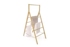 Bamboo Folding Laundry Ladder
