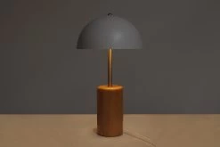 Bell Table Lamp (White) -Cozy Home Shop FC Bell Table Lamp White 2