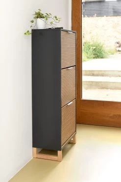 Calx Hallway Shoe Cabinet -Cozy Home Shop FC Calx Shoe Storage Cabinet WH 3