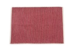 Chenille Cotton Ribbed Rug (60x90cm) (Acer Red)