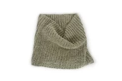 Chenille Knitted Neck Warmer (Olive Green) -Cozy Home Shop FC Chenille neck warmer olive green 1 re50 un