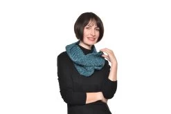 Chenille Knitted Neck Warmer (Oslo Blue)