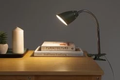 Reading Clip Lamp (LED) (Olive Green) -Cozy Home Shop FC Clip Lamp Olive Green 4