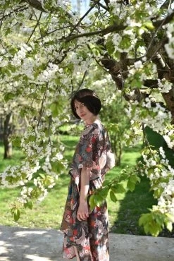 Crane Kaftan -Cozy Home Shop FC Crane Kaftan Clay LF