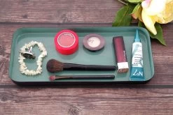 Rectangular Enamel Tray - Medium (Fjord Blue) -Cozy Home Shop FC Enamel Rectangular Tray Fjord Blue 1jdi jp