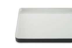 Square Enamel Tray - Large (Cool Grey) -Cozy Home Shop FC Enamel Square Tray Cool Grey 2 pcnb kw ra7w we