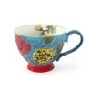 Tea Mug (Dark Blue Flowers)