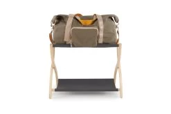 Birch Folding Luggage Rack (Charcoal) -Cozy Home Shop FC Folding Luggage Rack Charcoal 1 v2