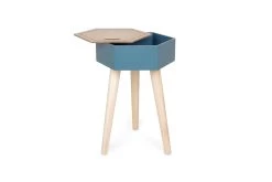 Hex Stash Table 13 Hex Stash Table -Cozy Home Shop FC Hex Stash Table Oak Venner Nordic Blue 4
