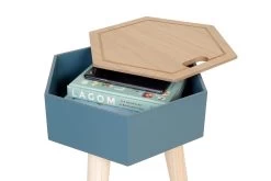 Hex Stash Table 16 Hex Stash Table -Cozy Home Shop FC Hex Stash Table Oak Venner Nordic Blue 7