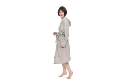 Itoko Cotton Bathrobe -Cozy Home Shop FC Itoko Bathrobe Wild Dove Grey 2