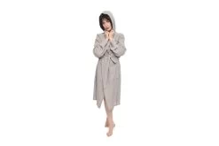Itoko Cotton Bathrobe -Cozy Home Shop FC Itoko Bathrobe Wild Dove Grey 4