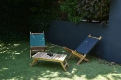 Oak Mini Deck Chair (Dark Charcoal) -Cozy Home Shop FC June2022 7869 mwwt dt