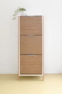 Kleio Hallway Shoe Cabinet 12 Kleio Hallway Shoe Cabinet -Cozy Home Shop FC Kleio Shoe Storage Cabinet WH 3