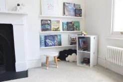 Stacking Cube -Cozy Home Shop FC MDF Stacking Cube WHT LS BLY