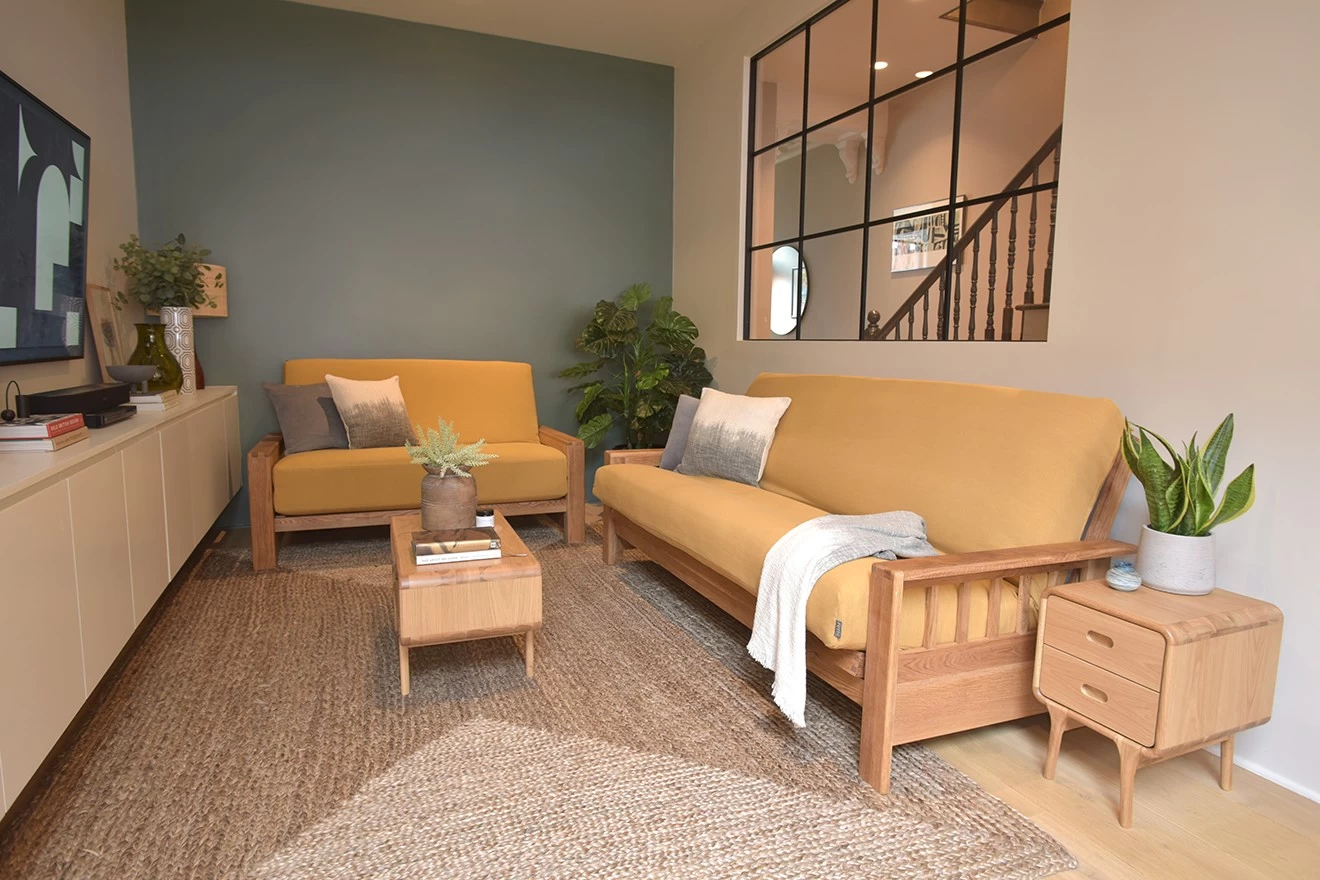 Vienna - 2 Seater Solid Oak Double Sofa Bed 10 Vienna - 2 Seater Solid Oak Double Sofa Bed - Image 10