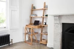 Ciclo Folding Chair -Cozy Home Shop FC Oak Ladder Desk with Narrow Shelves Ciclo Chair LS LF zoom