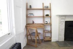 Oak LeaningLadder Desk